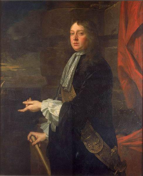 Sir Peter Lely Flagmen of Lowestoft: Admiral Sir William Penn, oil painting picture
